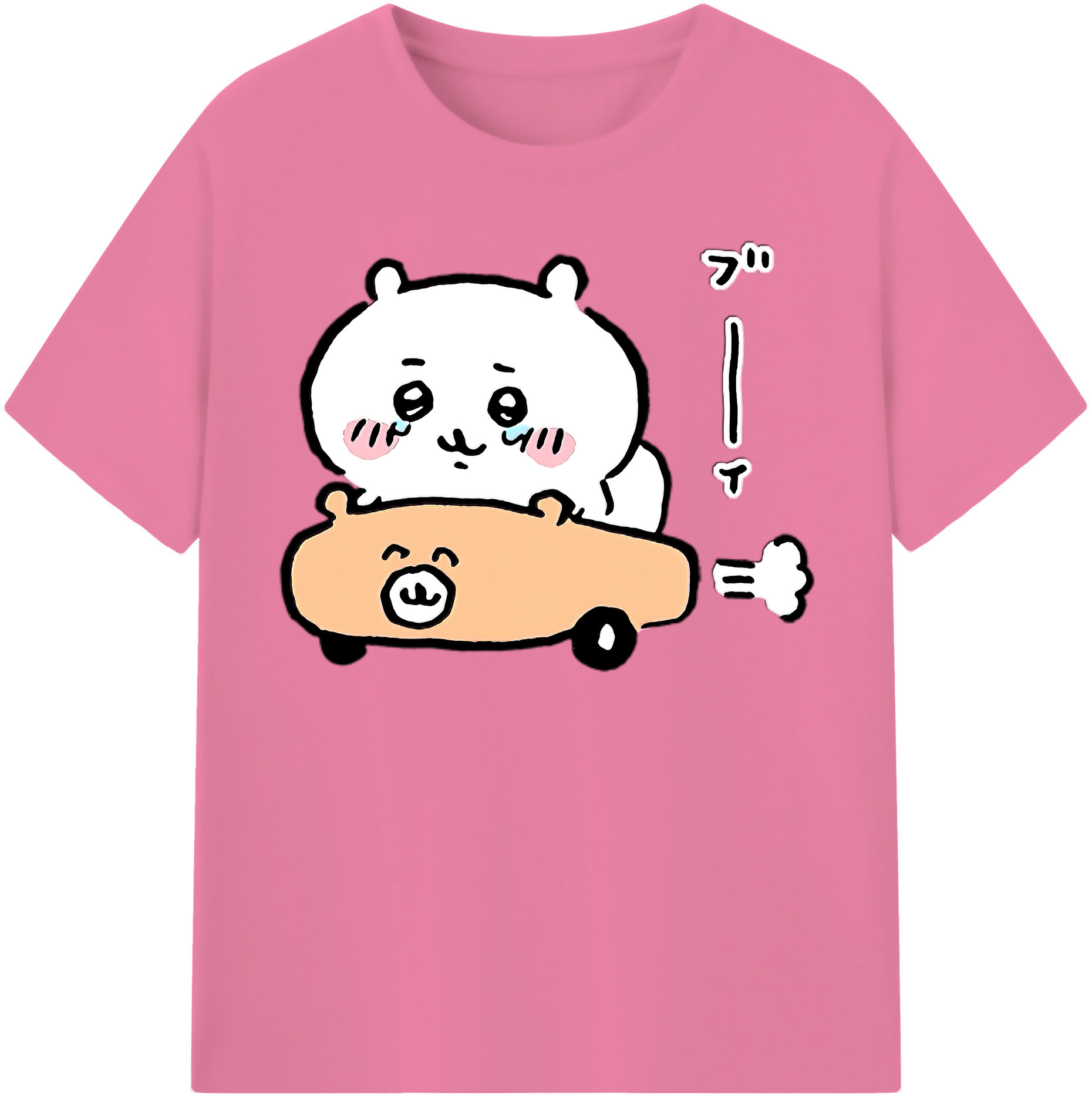 （画像用） ちいかわ ちいかわ Chii-kawa chiikawa 綿100％半袖Tシャツ（フロントプリント）